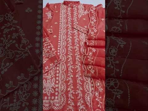 Cross Stitch Luxury Embroidered Lawn Stitched 3Pc Suit AMBER MIST