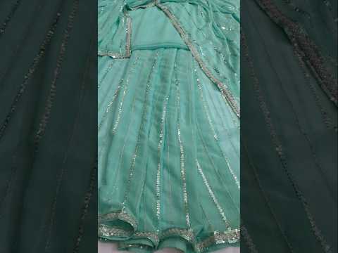 Sitara Luxury Chiffon Embroidered 3Pc Unstitched Sari PA 0097