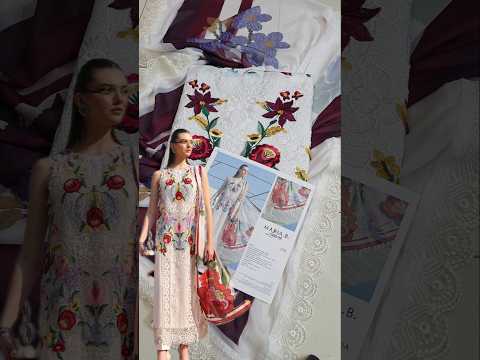 Maria B Luxury Embroidered Lawn Unstitched 3PC Suit 10A