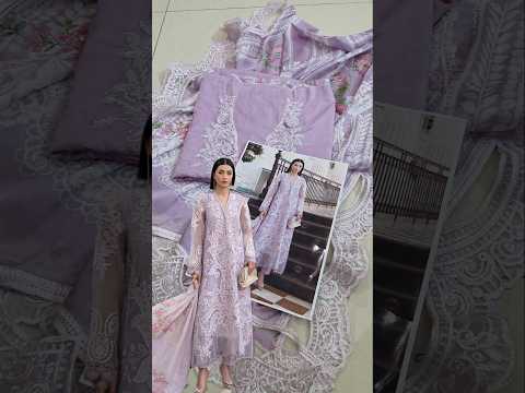 Maria B Luxury Embroidered Lawn 3Pc Unstitched Suit LILAC