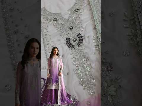 Zarif NIGAH Luxury Chiffon Embroidered 3Pc Unstitched Suit PA-260