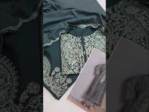 Zara Shahjahan Luxury Lawn Embroidered 3Pc Unstitched Suit - Zehra