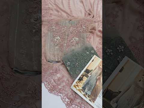 Maria B MPC-26-202-Ombre Blossom Luxury Embroidered Pure Chiffon 3Pc Unstitched Sui PA-172