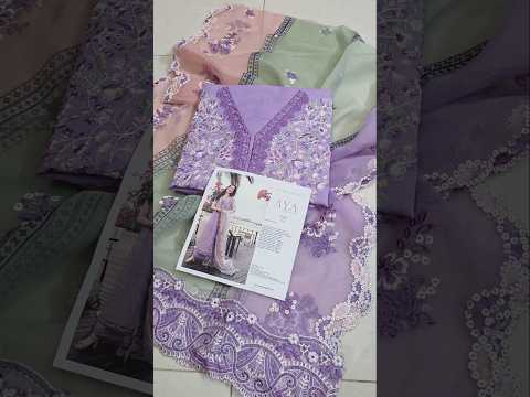 Faiza Saqlain AYA Embroidered Luxury Lawn Unstitched 3Pc Suit - SUELA