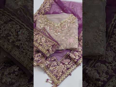 Maria B Luxury Organza Embroidered 3Pc Unstitched Suit Pinar