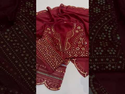 Jazmin Luxury Embroidered Chiffon 3Pc Unstitched Suit UC - 3126