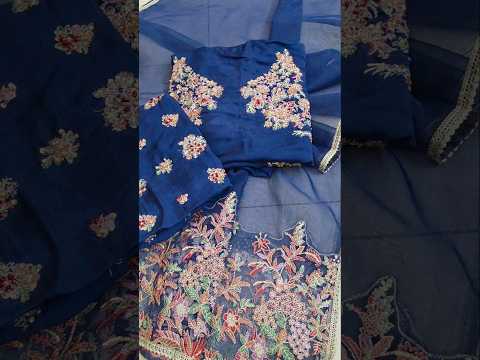 Hussain Rehar Luxury Raw Silk Embroidered Unstitched 3PC -Serene