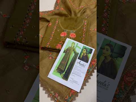 Aneelas - Luxury Lawn Embroidered 3 Piece Unstitched - Mustard