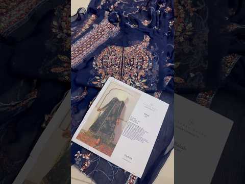Hussain Rehar Luxury Embroidered Chiffon 3Pc Unstitched Suit-Rabab