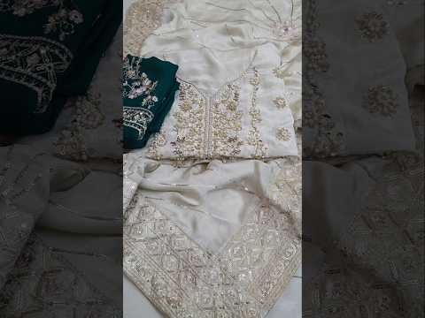 Shazia Kiyani Luxury Tussle Silk Embroidered 3 Pc Unstitched Suit-Samar