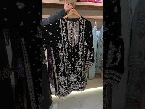 Aneelas SM-01 Luxury Velvet Embroidered Unstitched / Stitched Suit PA-144