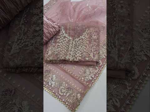 Soraya Luxury Organza Embroidered Unstitched 3PC Suit - SEHR