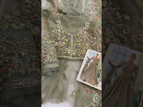 Suffuse IRIS Couture - Medea Luxury Net Embroidered 3Pc Unstitched Suit PA-173