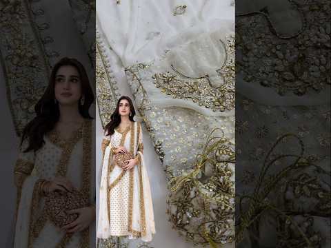 Haris Shakeel (White)Aisha afridi Luxury Chiffon Embroidered 3Pc Unstitched PA-262
