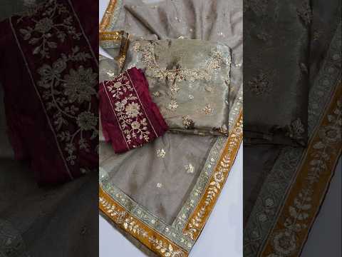 Maria B Zuhal Luxury Myssory Embroidered 3Pc Unstitched Suit PA-142