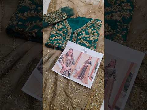 Haris Shakeel Luxury Raw Silk Embroidered 3Pc Unstitched