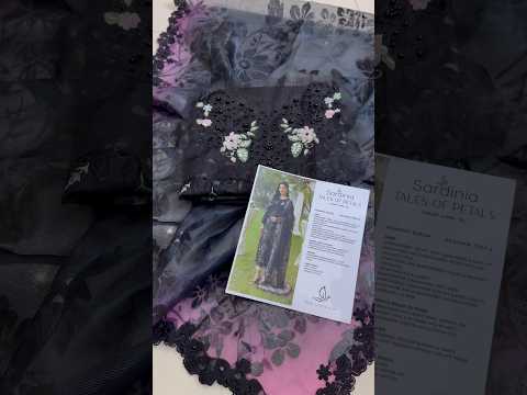 Sardinia - Luxury Lawn Embroidered 3 Piece Unstitched - Midnight Bloom