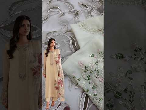 Iznik UE-413 Luxury Chiffon Embroidered 3Pc Unstitched Suit PA-269