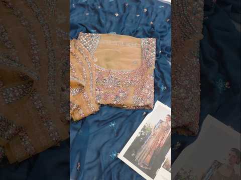 Hussain Rehar Luxury Net Embroidered 3 Pc Unstitched Suit - Man Jogi