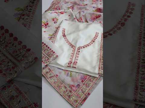Aneelas Luxury Silk Embroidered 3Pc Unstitched Suit Fc - 30