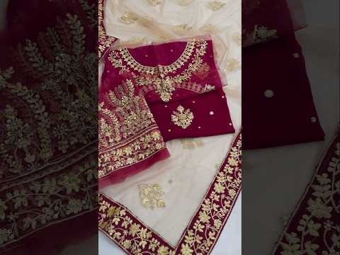 Haris Shakeel Luxury Chiffon Embroidered 3Pc Unstitched PA-124