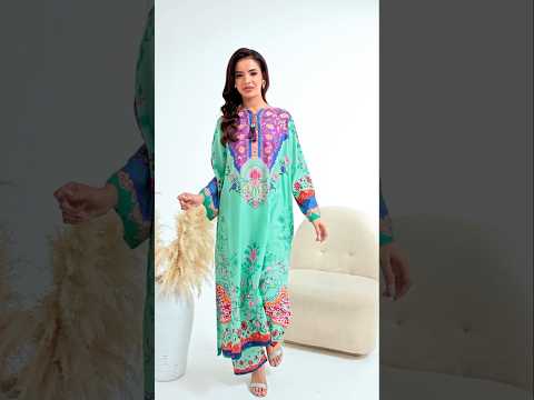 Poshkari Luxury Blended Raw Silk Embroidered 2Pc Stitched Suit PA - 0068