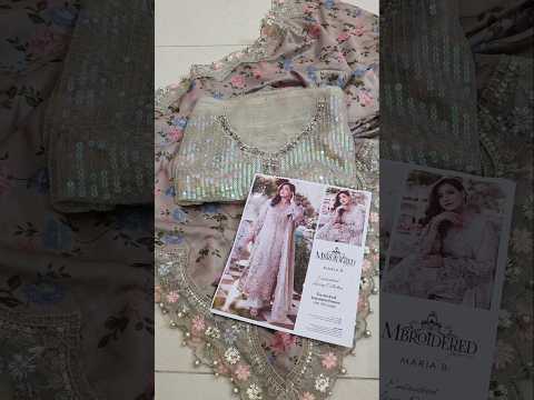 Maria.B Embroidered Luxury Chiffon Unstitched 3Pc Suit MPC-26-107