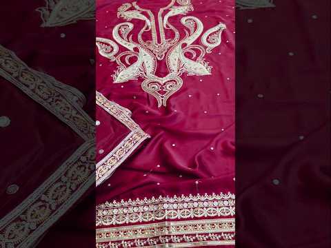 Poshkari Luxury Silk Embroidered 3Pc Unstitched Suit  PA 0093