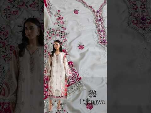 Ethnc Luxury Silk Embroidered Unstitched Kaftan Suit PA-180