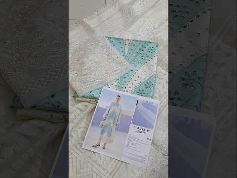 Maria.B Luxury Lawn Chikenkari Unstitched Embroidered 3Pc Suit 12-A