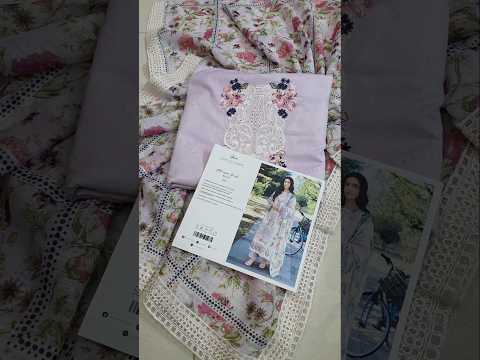 Elaf Embroidered Luxury Lawn 3Pc Unstitched Suit | Elay-1A