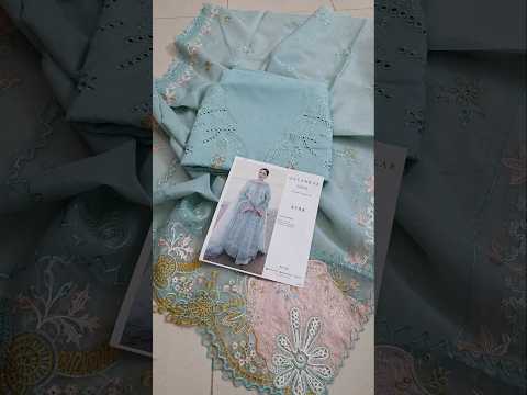 Qalamkar Sahil Luxury Lawn Embroidered Unstitched 3PC Suit SA-05 AYRA-K