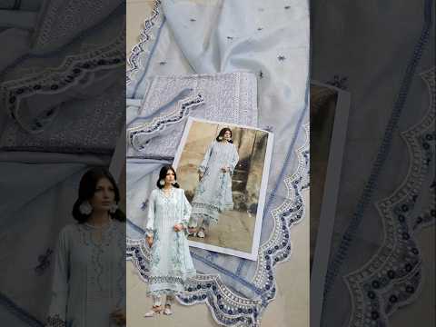 ADAN'S LIBAS Luxury Embroidered Lawn Unstitched 3Pc Suit