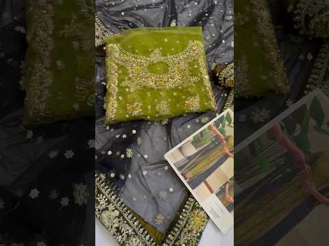 Zeeshan Danish Luxury Net Embroidered Unstitched 2PC Suit Rehma Zaman