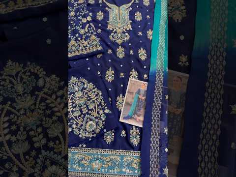 Vintage - Zohra Luxury Raw Silk Embroidered 3Pc Unstitched Suit PA-237