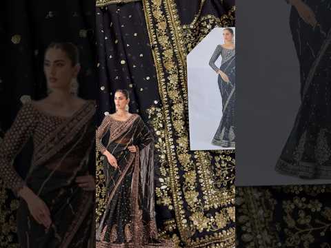 Maria B Luxury Chiffon Embroidered 3Pc Unstitched Saree PA-279