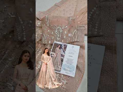 Faiza Saqlain Luxury Net Embroidered 3Pc Unstitched Suit-Naiza