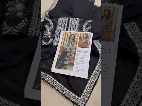 Baroque Exclusive Formal Embroidered Chiffon Unstitched 3Pc Suit UF-4158