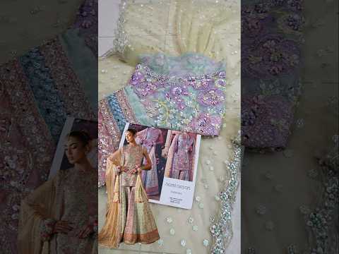Nomi Ansari Luxury Raw Silk Embroidered Unstitched 3PC Suit- Rosebud