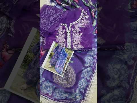 Mushq Luxury Lawn Embroidered Unstitched 3PC Suit Lily Veil