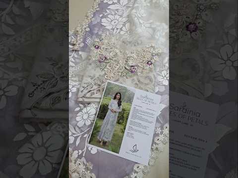 Sardinia - Luxury Lawn Embroidered 3 Piece Unstitched - Cloud Whisper