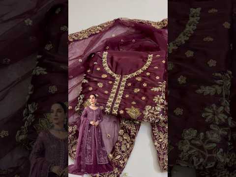 Maria B Luxury Lava Silk Embroidered 3Pc Unstitched Suit PA-156