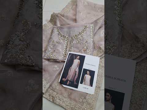 Ayesha Somaya Luxury Myssori Embroidered 3Pc Unstitched Suit-Ayra-17