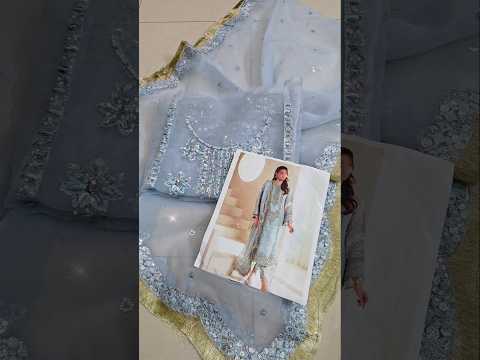 Alizeh Luxury Embroidered Organza Unstitched 3Pc Suit