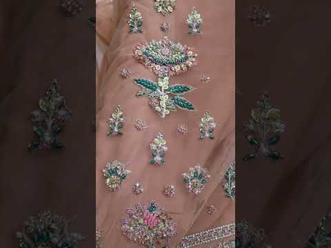 Hussain Rehar Saaz Luxury Net Embroidered 3Pc Unstitched Suit PA-223