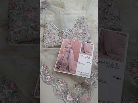 Maria.B - Luxury Organza Embroidered 3 Piece Unstitched - Irem