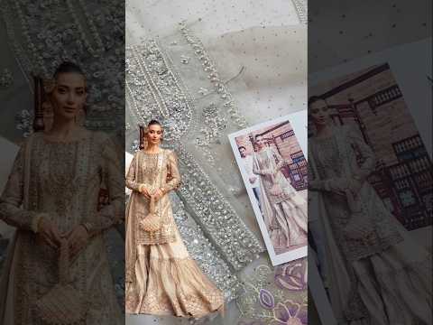Maria B MC-1008 Ishtar Luxury Organza Embroidered 3Pc Unstitched Suit PA-270