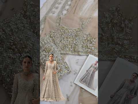 Maria B Elaria Luxury Net Embroidered 3Pc Unstitched Suit PA-175(4 yards trouser fabirc )