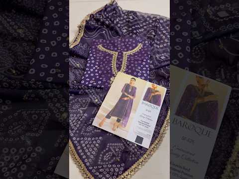 Baroque Luxury Embroidered Swiss Lawn Unstitched 3Pc Suit SF-625