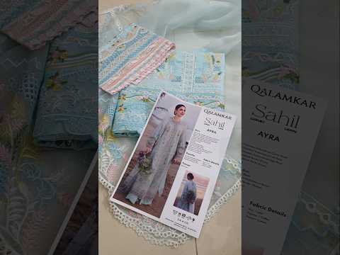 Qalamkar Sahil - Lawn Embroidered Unstitched 3 Piece - SA-05 AYRA